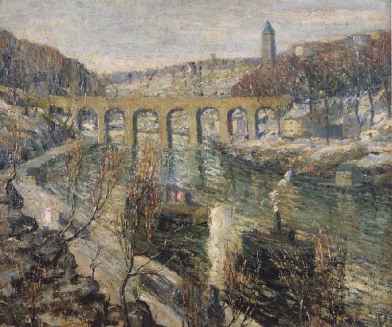 Ernest Lawson The Bridge China oil painting art